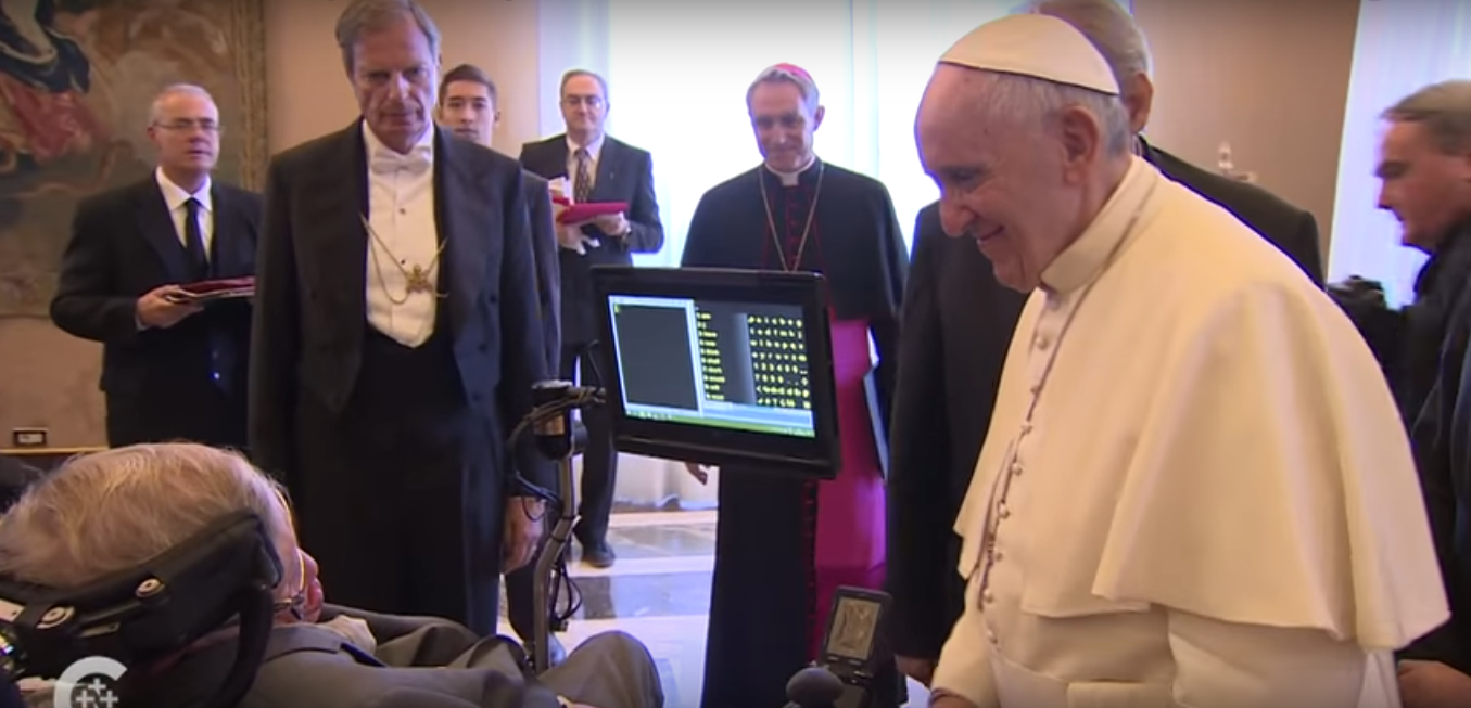 Папа Римский Франциск принял в Ватикане Стивена Хокинга