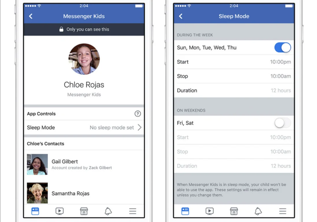 У Facebook Messenger Kids теперь есть «режим сна». Что это значит? - The  Steppe