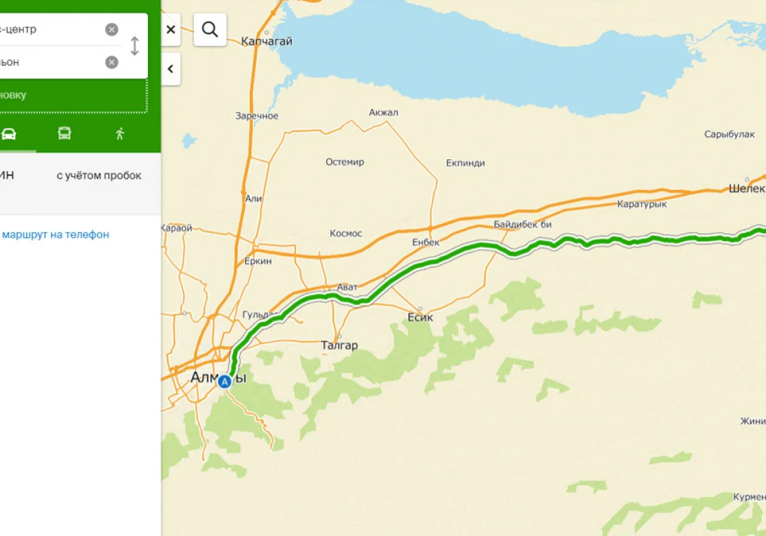 В 2ГИС появились Капшагай, Чарынский каньон, Алаколь и другие туристические объекты