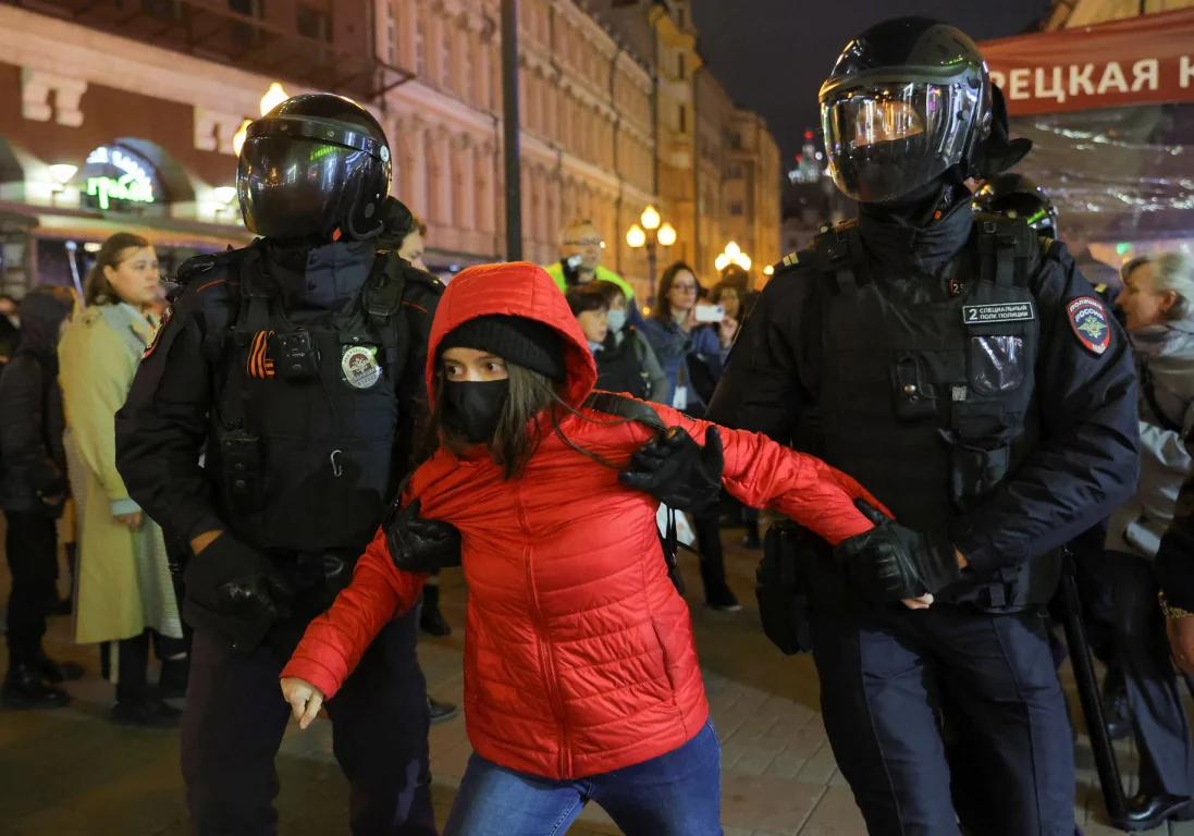 В городах России прошли протесты против мобилизации