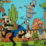 18 авторов из разных стран создали «Пугающий лес» — интерактивную фреску о воображении и детских страхах