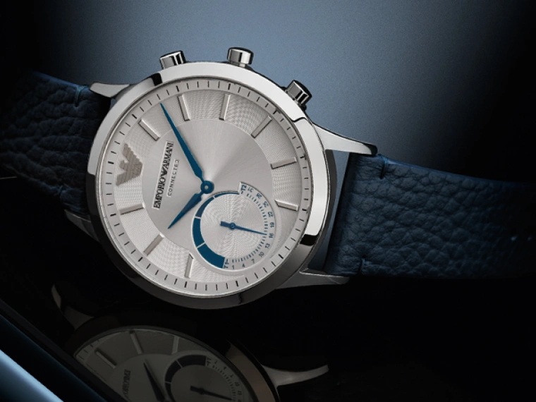 Часы Armani с функцией управления камерой и музыкой на смартфоне поступили в продажу