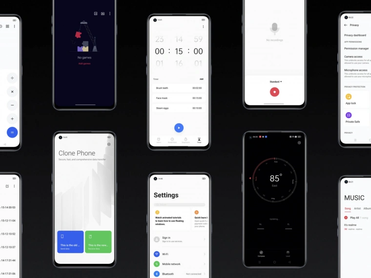 realme представил новый интерфейс UI 3.0