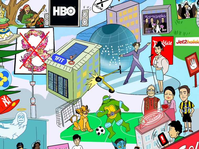 100 пасхалок: редакция STEPPE собрала все события 2025 года в одной иллюстрации