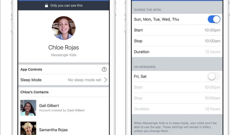 У Facebook Messenger Kids теперь есть «режим сна». Что это значит?