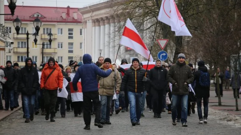В Белоруссии прошли акции против налога на тунеядство
