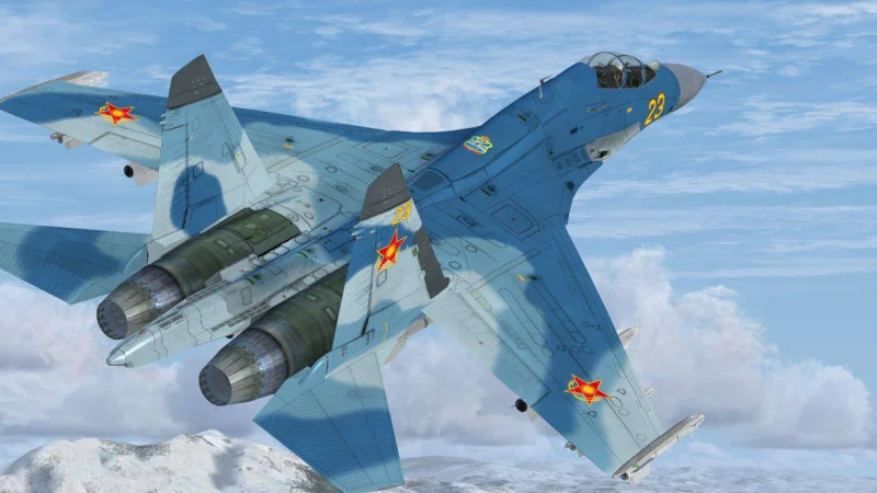 Истребитель Су-27 разбился во время учебного полёта в Казахстане