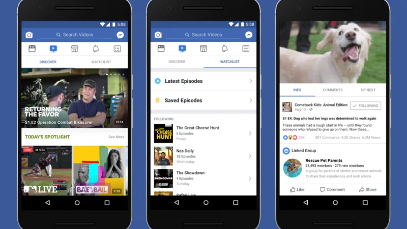 Facebook представила свою видеоплатформу Facebook Watch