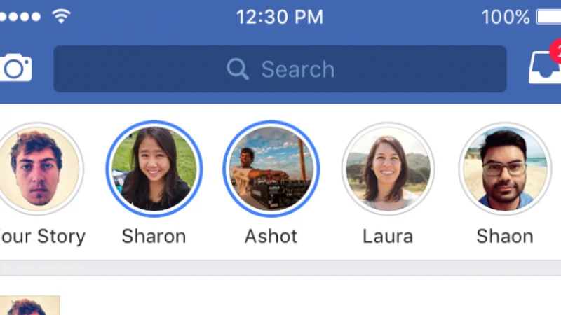 В Facebook появились «Истории», как в Instagram