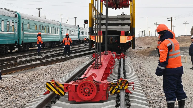 В Казахстане запущено строительство новой железнодорожной линии протяженностью 836 км