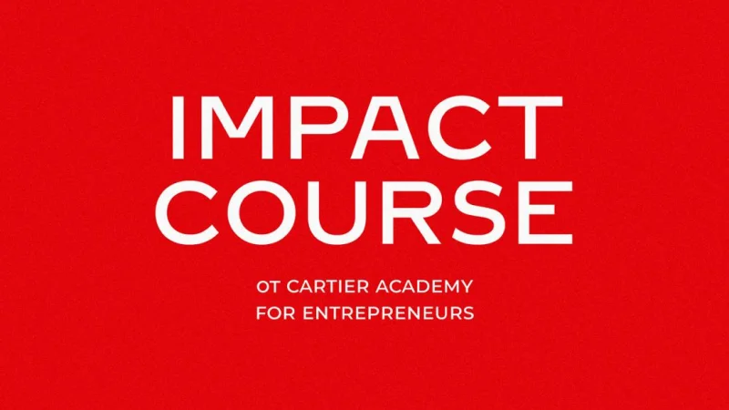 Дом Cartier объявил о начале приема заявок на программу Impact Course