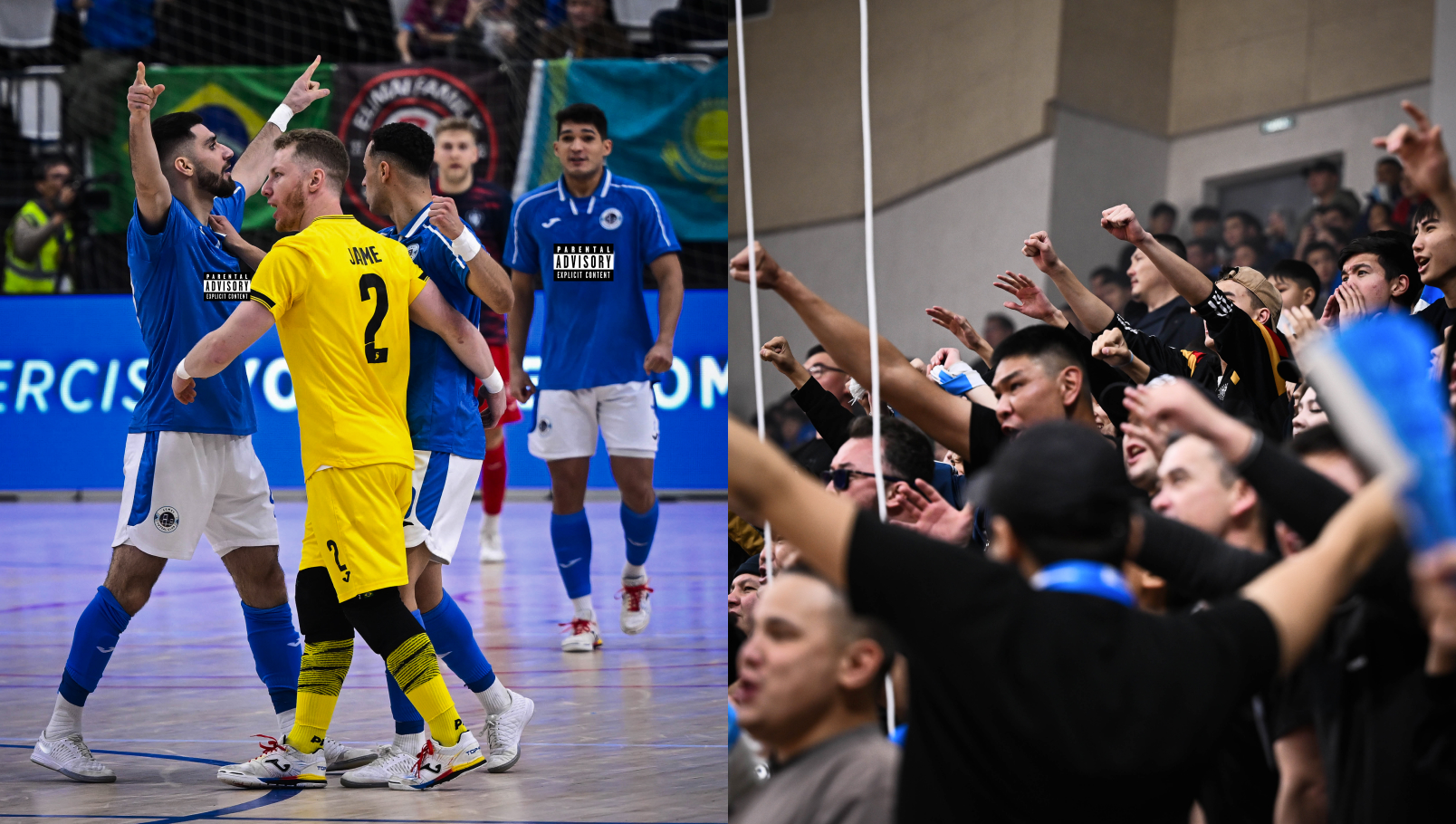 футзал семей. фк семей. semey. футзал. семей. абай арена. лига чемпионов. пьст гливице. 1/8 финала. рекорд посещаемости. казахстанский спорт. уефа. матч двух раундов.