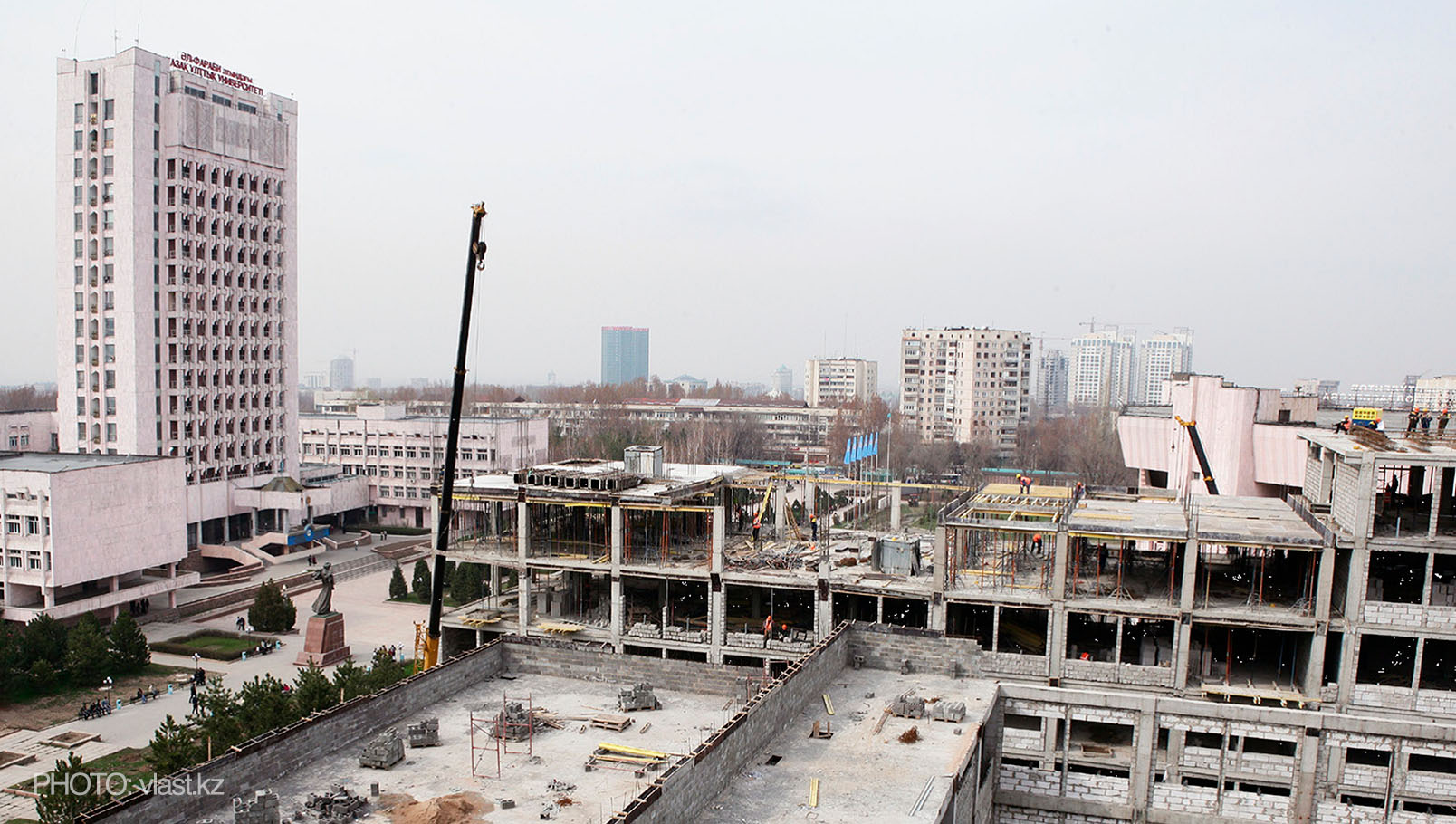КазНУ. КазНУград. кампус Алматы. территория университета. благоустройство кампуса. мастер-план. коммерциализация земли. урбанистика Казахстан. застройка Алматы. развитие университетов.